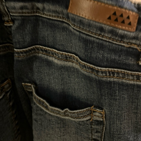 Overalls, Dollhouse size 5 denim distressed junior/teens stretch, material, EUC - Picture 9 of 12